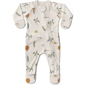 Goumi “Grow With You”  Footie + Snug Fit - Surf's Up / 0-3m
